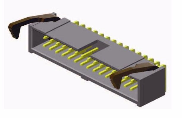 2.54MM Ejector Header 90° With Metal Latch Connector
