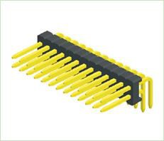0,8 mm Pin Header Zweireihiger rechtwinkliger PHAR01