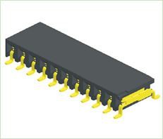 2,0 mm weiblicher Header einreihiger Seiteneinstieg