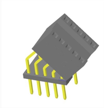 2,54 mm 45-Grad-Buchsenleiste