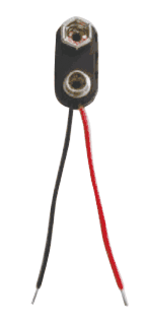 9V Batteriehalter mit Kabelkabeln